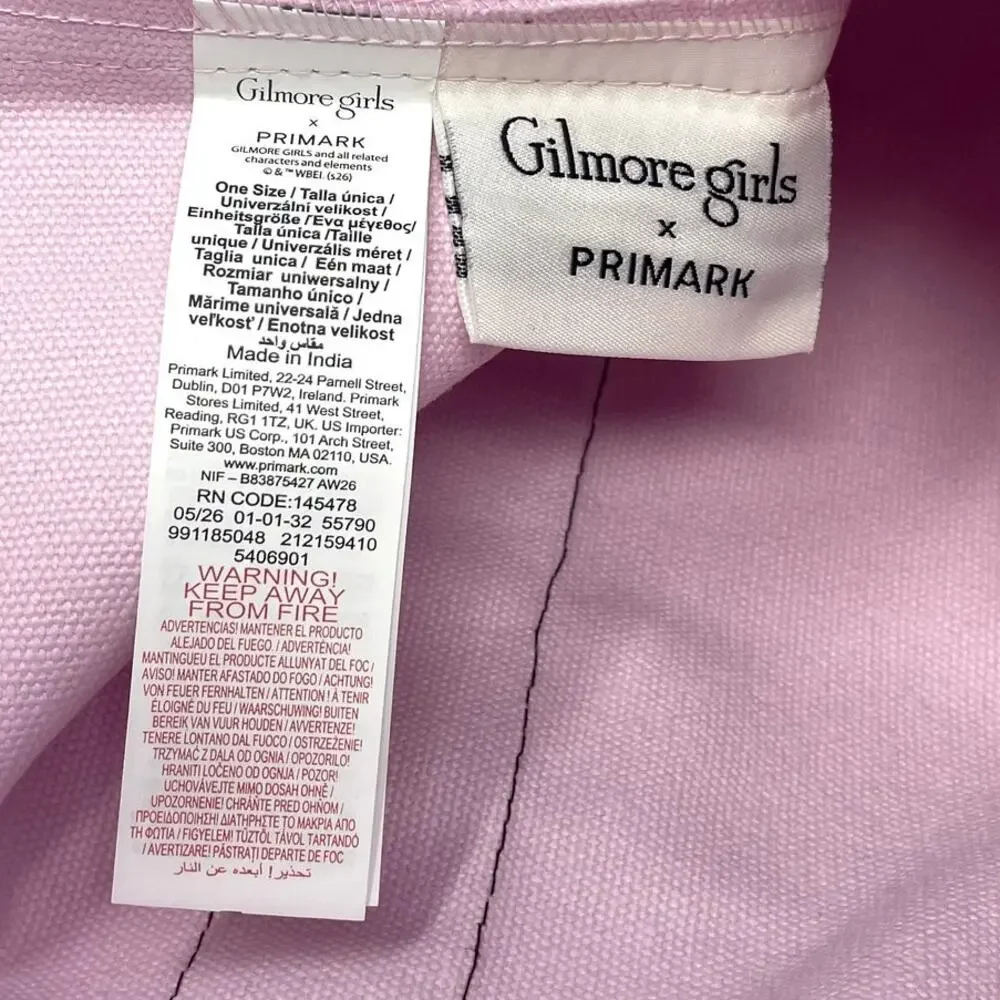 Gilmore Girls X Primark Pink Stars Hollow Tote Bag Reusable 100% Cotton